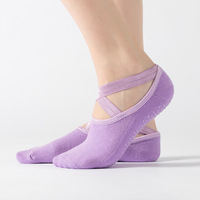 Usine sur mesure en gros coton Yoga confortable chaussette femmes danse peigné antidérapant Pilates chaussettes