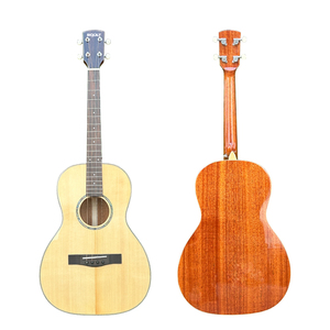 Brand New Developed High Quality All Solid Spruce <b>Top</b> Mahogany Guitar Steel <b>String</b> 4 <b>String</b> Acoustic Guitar - Product Image 1