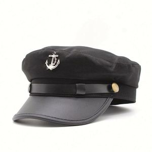 Hot Sale Trend Casual Street Sports <b>Beret</b> Spring Summer Breathable Anchor Design Woman British Fashion <b>Beret</b> Hat - Product Image 3