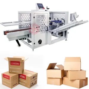 YB-DK500 Automatic Carton Case Erector, Box Cardboard Folding And Sealing Machine With Servo Motors