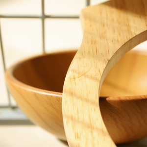 Comedero Ecológico para Gatos de Cerámica con Marco de Madera Maciza, Comedero Colgante Antideslizante para Uso en Interiores, Diseñado para Gatitos y Cachorros - Product Image 3