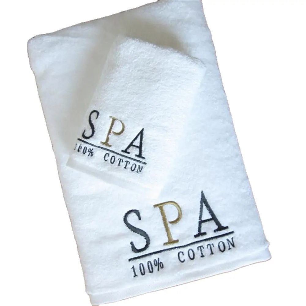 Khăn Spa Thêu Khách Sạn Trơn 100% Cotton Dệt Terry Bán Chạy Theo Yêu Cầu Của Nhà Máy