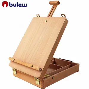 Cavalletto da tavolo in legno all'ingrosso Bview Sketchbox con scatola di immagazzinaggio