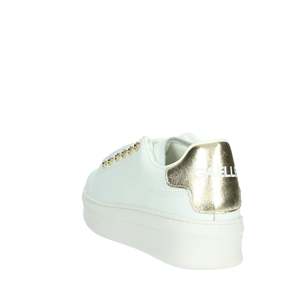 Zapatillas Deportivas Gaelle Paris Donna GACAW01304 Blancas con Plataforma Dorada, Estilo Casual para Mujer - Product Image 2