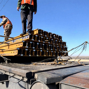 פס רכבת כבד U71Mn/50Mn במשקל 60 ק\\\"ג, פס רכבת כבד P60 במשקל 60 ק\\\"ג/מטר, מסילת רכבת - Product Image 5