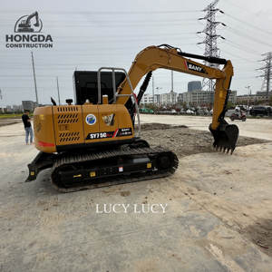 Mini modèle de pelle sur chenilles Sany SY 75C Pro Digger d'occasion originale de 7.5 tonnes pour la construction - Product Image 1