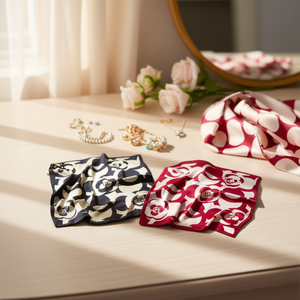 Fazzoletto Quadrato Mini Floreale Angelina 70x70cm in Poliestere, Accessorio di Moda per Donne - Product Image 2