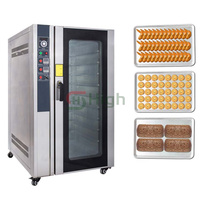 8/10 /12 plateaux gaz électrique boulangerie cuisson Air chaud Circulation four à convection Commercial à vendre pain cuit gâteau tartes aux œufs