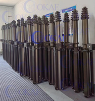 Mâts télescopiques portables OKMast 4m 5m 6m pour caméras de vidéosurveillance, trépied télescopique, mâts légers à manivelle pour antennes