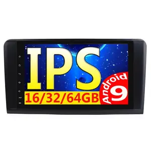 9 "ml אנדרואיד 9 w164 אוטומטי מולטימדיה עם rds DSP hd ips מסך 2G + 16/32G רכב GPS fit עבור מרצדס בנץ Ml 320/ML 350/W164 GL