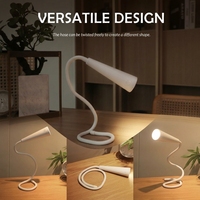 Lampe de table décorative moderne et créative, pliable, réglable, avec port USB, pour bureau d'étude, chevet, chambre et salon