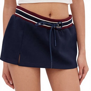 Shorts-jupe femme en coton 100% respirant, personnalisable avec logo, écologique, séchage rapide, motif floral, double couche, vente en gros - Product Image 3