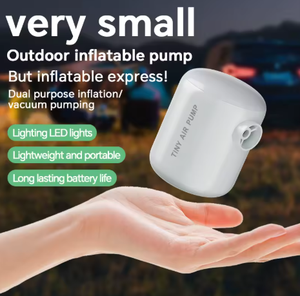 Pompe à air <span class=keywords><strong>sans</strong></span> <span class=keywords><strong>fil</strong></span> en plastique pour le camping et les voyages - Mini <span class=keywords><strong>gonfleur</strong></span> pour <span class=keywords><strong>matelas</strong></span> gonflables et petits jouets flottants - Product Image 3