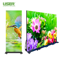 UTILISATEUR Extérieur LED Affiche Écran Pliable Écran Électronique Pleine Couleur Mobile Publicité Commerciale LED Affiche Affichage