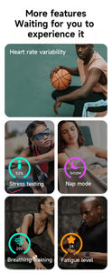 Pulsera Inteligente H59 MAX Health Android de Metal, Monitor de Actividad Física con Monitor de Frecuencia Cardíaca, Monitor de Sueño sin Pantalla - Product Image 3