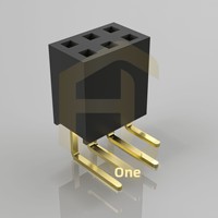 Connecteur femelle à pas de 2,54 mm avec contacts en laiton et boîtier en nylon pour connexion carte à carte, idéal pour les appareils électroménagers intelligents