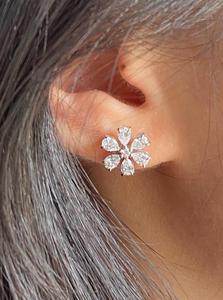 Shiny Round Brilliant Moissanite Stud <b>Earrings</b> in 925 Sterling <b>Silver</b> Fashion Jewelry for Daily Wear and Special Occasions - Product Image 3