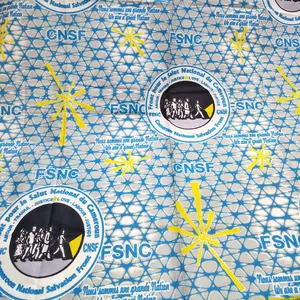 Мягкая африканская восковая ткань по индивидуальному заказу, рекламные материалы для предвыборной кампании для голосования