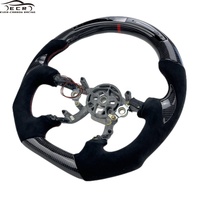 Ever-carbon Racing ECR Accessoires d'intérieur Boîte en carton de sport Volant LED en fibre de carbone Rouge 1pcs pour Chevrolet Corvette C5