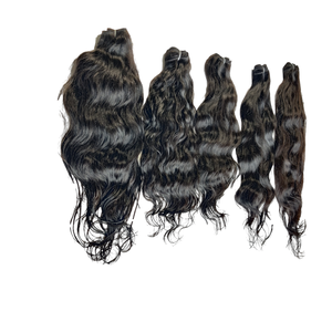 Extensiones de cabello Remy alineadas con cutícula recta de Color Natural vietnamita, tejido indio crudo negro barato para mujeres - Product Image 3