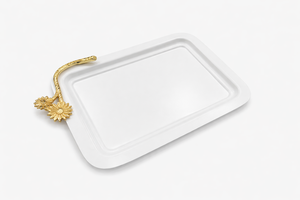 Plateau de service en acier inoxydable de qualité supérieure, très vendu, plateau en acier argenté pour hôtel de luxe, plateau de service antique - Product Image 2