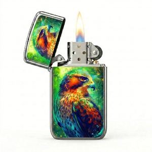 2026 Rechargeable Cigarette <b>Lighter</b> Falcon X Built in USB Electric Heating Coil <b>Windproof</b> Smoking Accessory - Product Image 6
