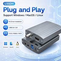 Tarjeta de Captura de Video SDI/HDMI 1080P*60Hz, USB-B 3.0, Entrada/Salida de Audio, Plug & Play, Carcasa de Aluminio para Streaming