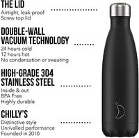 Bouteille d'eau réutilisable en acier inoxydable ml, Double paroi, isolée sous vide, garde au froid pour 24 + heures, chaude pour 12 heures