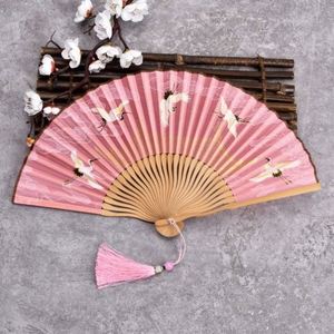 With Bamboo Handle <b>Mini</b> <b>Hand</b> Fan Custom Printed - Product Image 3