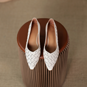 Blesskiss — chaussures en cuir à bout pointu pour femmes, nouveau Style, souliers de <span class=keywords><strong>luxe</strong></span>, en tissage, escarpins à talons hauts, tendance - Product Image 4