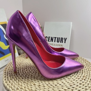 12CM <b>Pointed</b> <b>Toe</b> Pumps Stiletto 2024 New Shallow Dress Shoes Wedding High Heels - Product Image 5