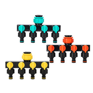 Robinet distributeur d'eau à quatre voies avec raccord rapide, une entrée et quatre sorties - Product Image 5