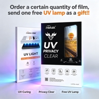 Film Pelindung Layar Anti Spion UV Mietubl Full Glue untuk Layar Lengkung, Anti Sidik Jari, untuk Smartphone Layar Lengkung