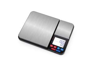 दो स्टेनलेस 5000 ग्राम/0.1 ग्राम 500 ग्राम/0.01 ग्राम स्टील वजनी डबल प्लेटफार्म इलेक्ट्रॉनिक बैलेंस पॉकेट स्केल रसोई खाद्य स्केल - Product Image 4