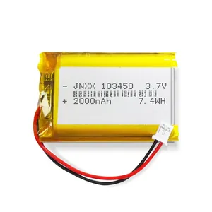 HS 3.7V 2000mAh 103450 Li-polymer Batteries For Toy GPS MP3 MP4 MP5 Cell Phone Speaker Battery
