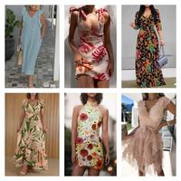 Liquidation de vêtements pour femmes de marques variées, vente en gros de robes d'occasion pour femmes en stock