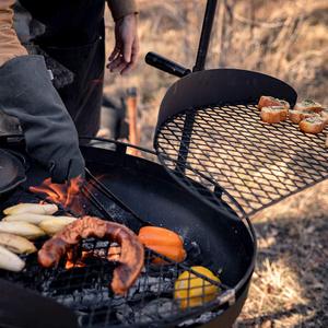 <strong>Portable</strong> American-Style BBQ Rack For 5-People Metal Steel <strong>Charcoal</strong> Stand For Patio Villa Bonfire Party BBQ Rack - Product Image 4