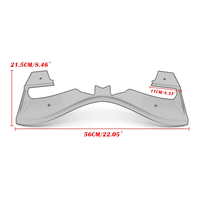 Kit de carénage avec becquet avant fixe DF MOTO pour moto Kawasaki ZX-6R, en ABS poli durable moulé par injection