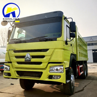 Camion à benne basculante d'occasion Sinotruk Howo 15 tonnes 6x4 10 roues à prix avantageux, fabriqué en Chine