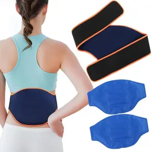 Pack de Gel pour soulager les douleurs du dos, 2 pièces, blocs de glace chaud et froid pour vertèbres lombaires, débob, réutilisable, pour garder les blessures au dos