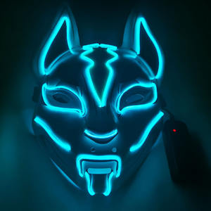 Hot Sale Halloween Maske LED Leuchten Maske <span class=keywords><strong>Fox</strong></span> Maske für Cosplay Halloween Kostüm Maskerade Partys Karneval - Product Image 3