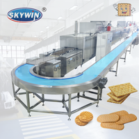 Ligne de production de biscuits 2026 facile à utiliser, machine à fabriquer des biscuits, mouleuse rotative avec four de boulangerie