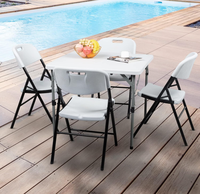 Chaise pliante populaire en plastique HDPE pour événements en plein air