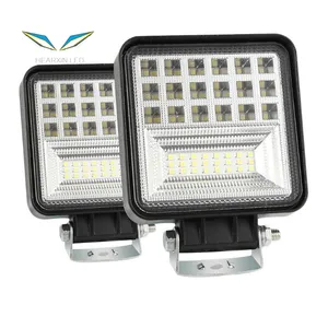 4 אינץ 126W קומבו Beam LED רכב אור DRL הנהיגה foglamp 4X4 אור עבור Jeep מכביש טרקטור SUV 4X4 טרקטורונים רכב משאית 12V 24V