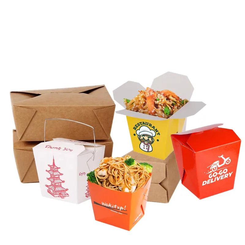 Alibaba Supplier Noodle Box Takeaway Amazon Hot Sell Noodles Forming Box For Dry In Black