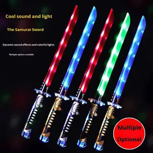 Espada de Juguete Luminosa LED con Mango Transparente, Barra Larga Intermitente, Accesorio para Fiestas Infantiles, Sable de Luz de Plástico para Niños - Product Image 5