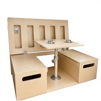 Ensemble table et banc pliants pour camping-car, meubles modulaires pour économiser de l'espace à l'intérieur du véhicule, installation facile