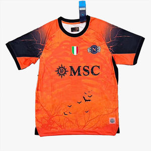 Maillot de football à manches courtes personnalisable avec logo co-marqué, style streetwear hip-hop, respirant et ample - Product Image 1