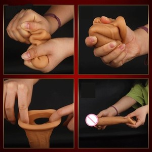 Dickes Waschbares Männliches Silikon-Penisvergrößerungskondom für Männer Sex - Product Image 3