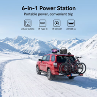 Station d'alimentation solaire portable 300W avec panneau solaire, charge sans fil, lampe de poche et onde sinusoïdale pure pour la maison, le camping et les véhicules